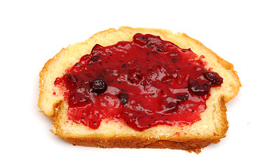 Image showing Bread with jam