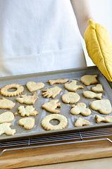 Image showing Freshly baked cookies