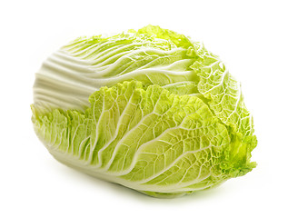 Image showing Isolated chinese cabbage