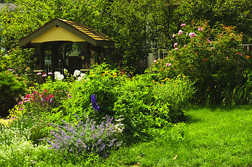 Image showing Landscaped garden