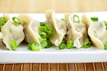 Image showing Plate of dumplings