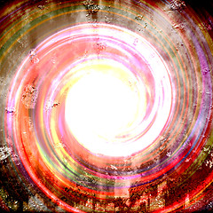 Image showing Colorful Grungy Vortex