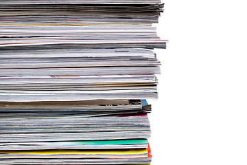 Image showing Pile of Magazines