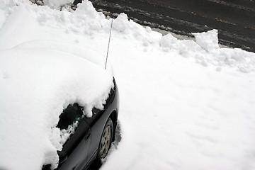 Image showing Car Snowed In