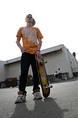 Image showing Teenage Skateboarder