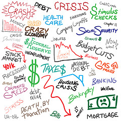 Image showing Economy Doodles