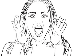 Image showing Surprised Woman