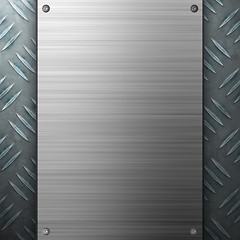 Image showing Brushed Aluminum Diamond Plate