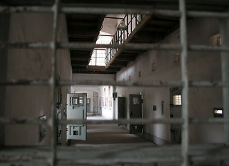 Image showing Behind bars