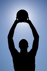 Image showing Basketball Player Silhouette