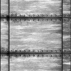 Image showing Riveted Metal