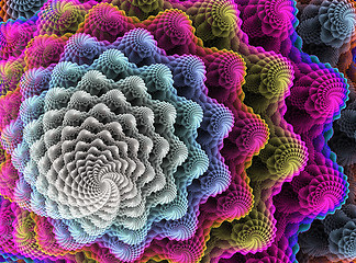 Image showing Abstract Fractal Vortex