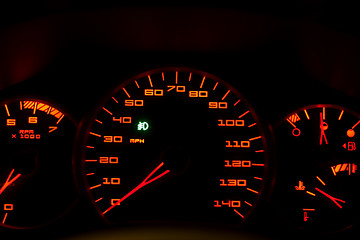 Image showing Car Dashboard Gauges