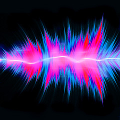 Image showing Powerful Audio Waves