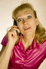 Image showing Woman talking