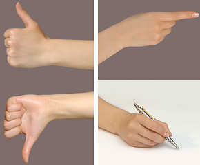 Image showing Gesture set 1