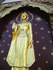 Image showing Buddha on a temple. Chiang Mai. Thailand