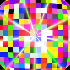 Image showing Disco mirror glitter ball