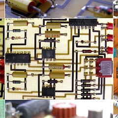 Image showing Printed circuits collage