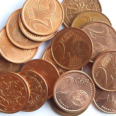 Image showing Euro coins