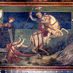 Image showing St George killing the drake