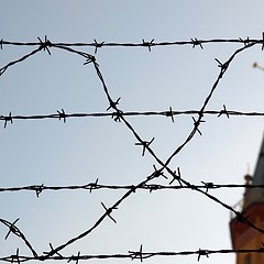 Image showing Barbed wire