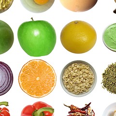 Image showing Food collage isolated