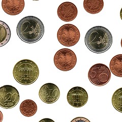 Image showing Euro coins collage