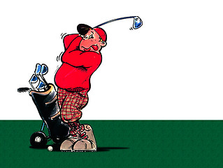 Image showing Golfplayer