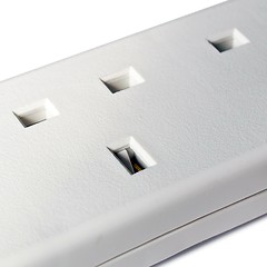 Image showing British plug socket