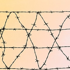 Image showing Barbed wire