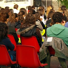 Image showing People seated