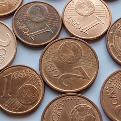 Image showing Euro coins