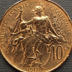 Image showing French coin