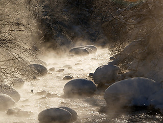 Image showing Cold morning river