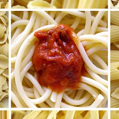 Image showing Pasta collage