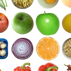 Image showing Food collage isolated