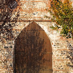 Image showing Ancient medieval door