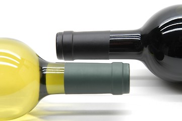 Image showing Wine bottles
