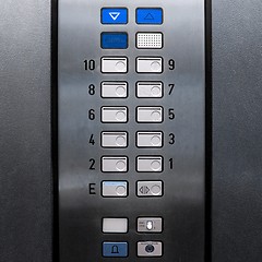 Image showing Lift elevator keypad