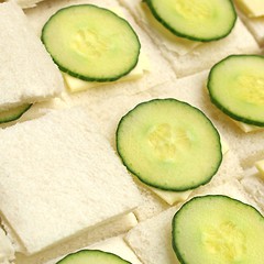 Image showing Cucumber sandwich