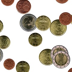 Image showing Euro coins collage