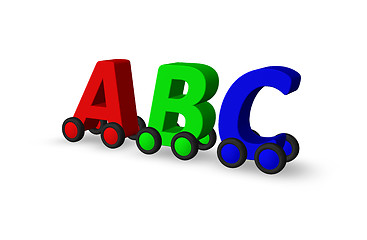 Image showing abc on wheels