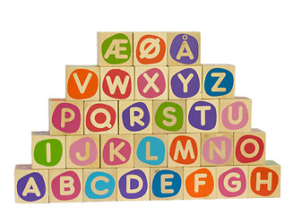 Image showing Alphabet bricks