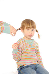 Image showing Making braids 