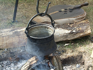 Image showing Fireplace outdoor