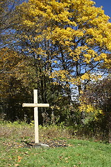 Image showing wooden cross