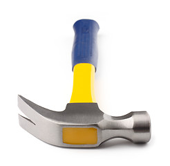 Image showing Single blue and yellow hammer