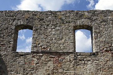 Image showing Old castle wall.