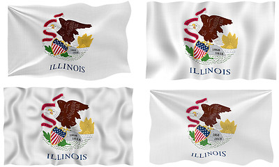 Image showing Flag of illinois